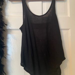 Beautiful knit tank with open back and sequins